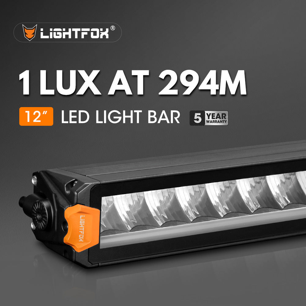Lightfox Vertex Series 12inch LED Light Bar With DRL 1Lux@294m IP68 6,770 LM