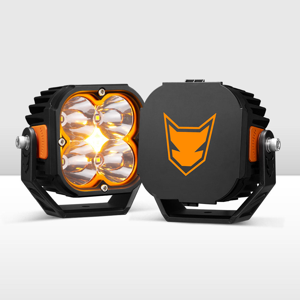 LIGHTFOX Cygnus Pair 5inch Osram LED Pod Lights 1Lux@651m IP68 14,106LM