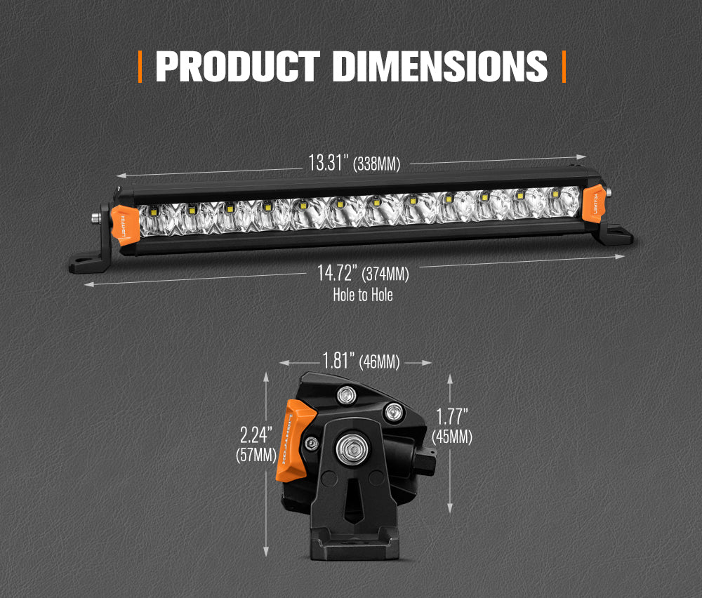 Vega Series 14inch Osram LED Light Bar 1Lux @ 265m 4,735 Lumens