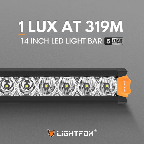 Vega Series 14inch Osram LED Light Bar 1Lux @ 319m 7,548 Lumens