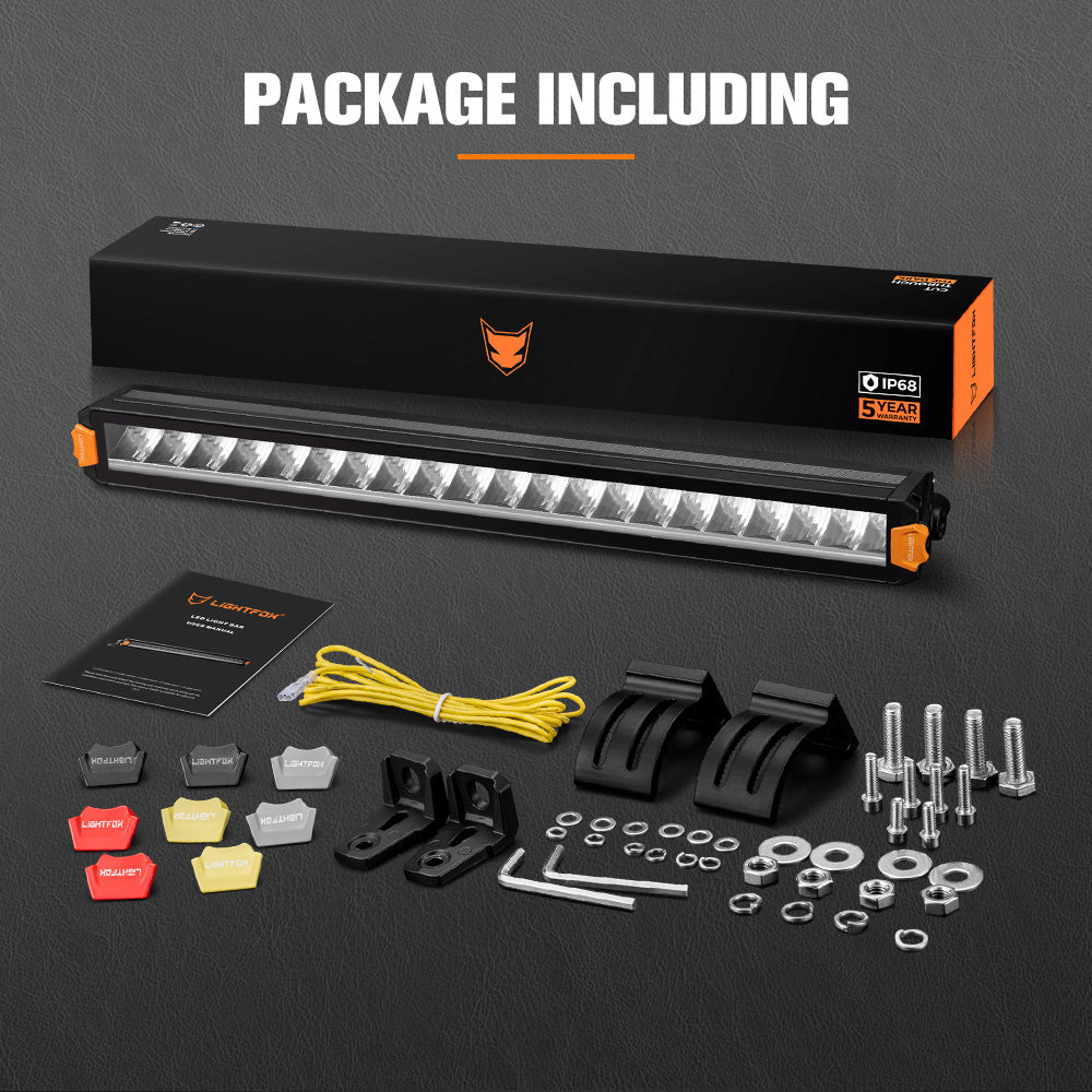 Lightfox 21" Vertex Series LED Light Bar DRL Combo Beam Driving Lamp Offroad 4WD