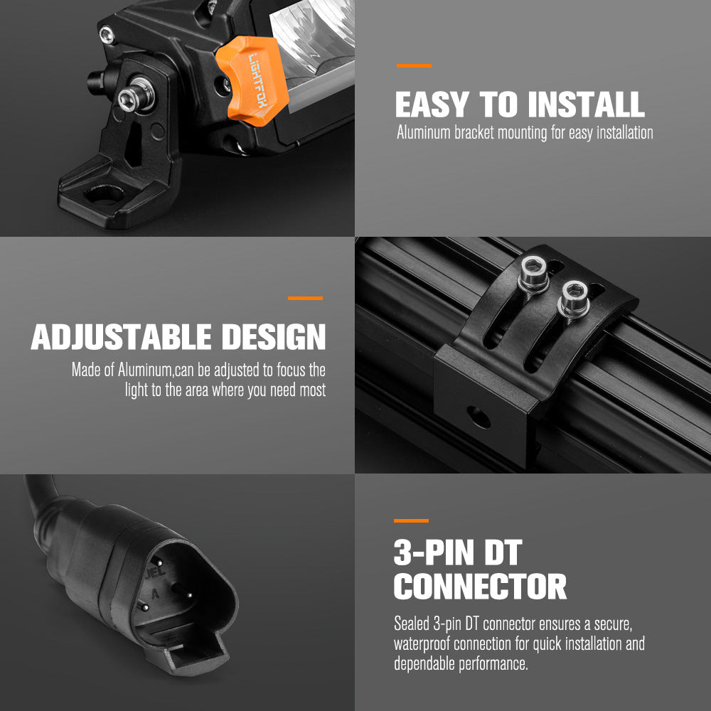 Lightfox Vertex Series 32inch LED Light Bar With DRL 1Lux@429m IP68 13,702 LM