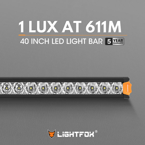 Vega Series 40inch Osram LED Light Bar 1Lux @ 611m 25,160 Lumens