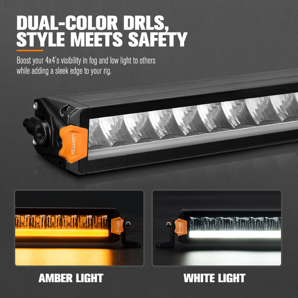 Lightfox Vertex Series 40inch LED Light Bar With DRL 1Lux@473m IP68 17