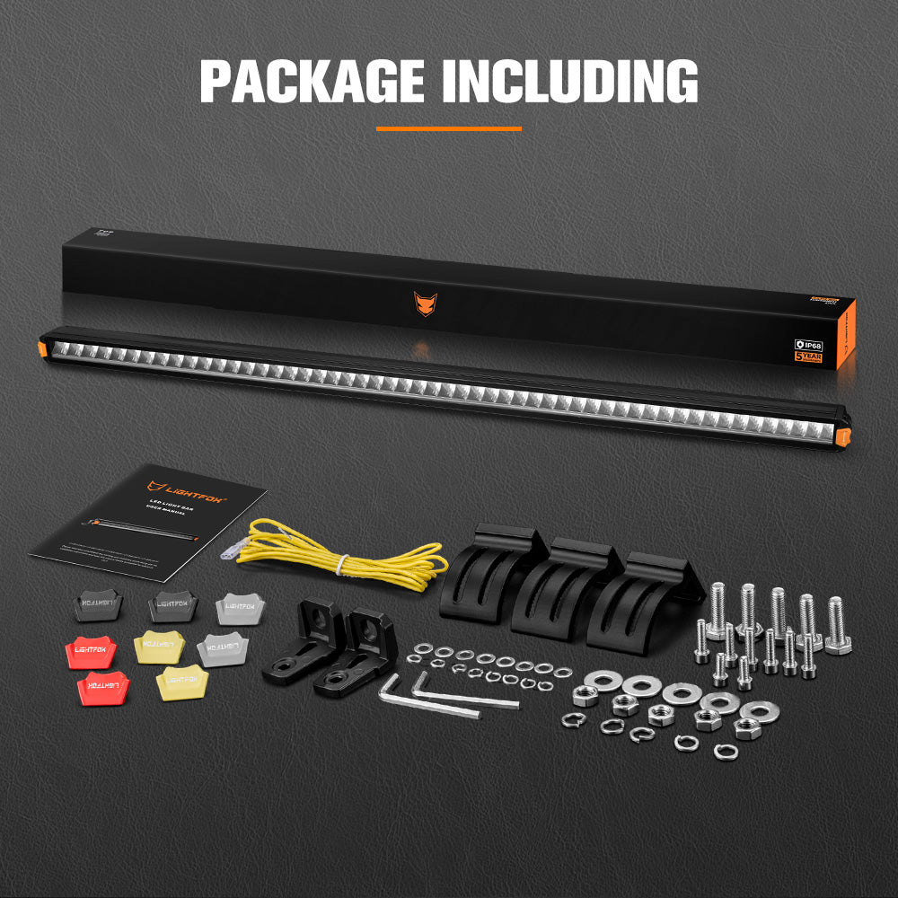 Lightfox 50" Vertex Series LED Light Bar DRL Combo Beam Driving Lamp Offroad 4WD