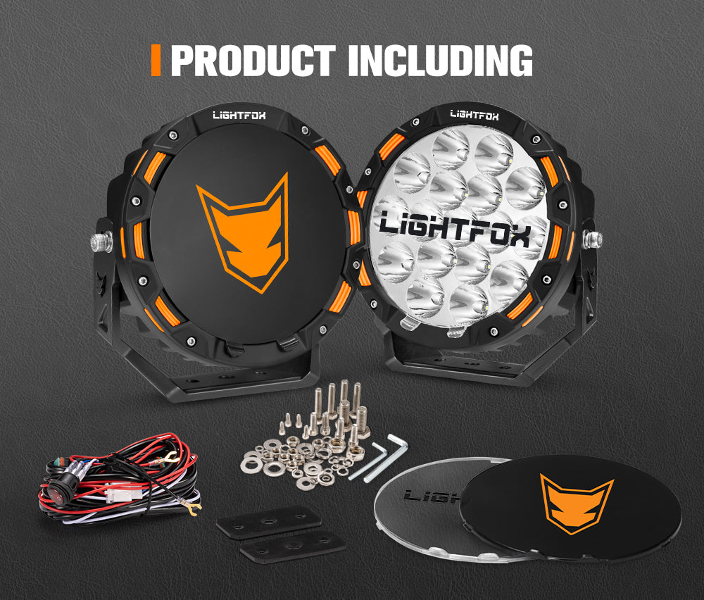 LIGHTFOX OSRAM Driving Spot Lights LED 7inch 1Lux@1,032m(Pair)