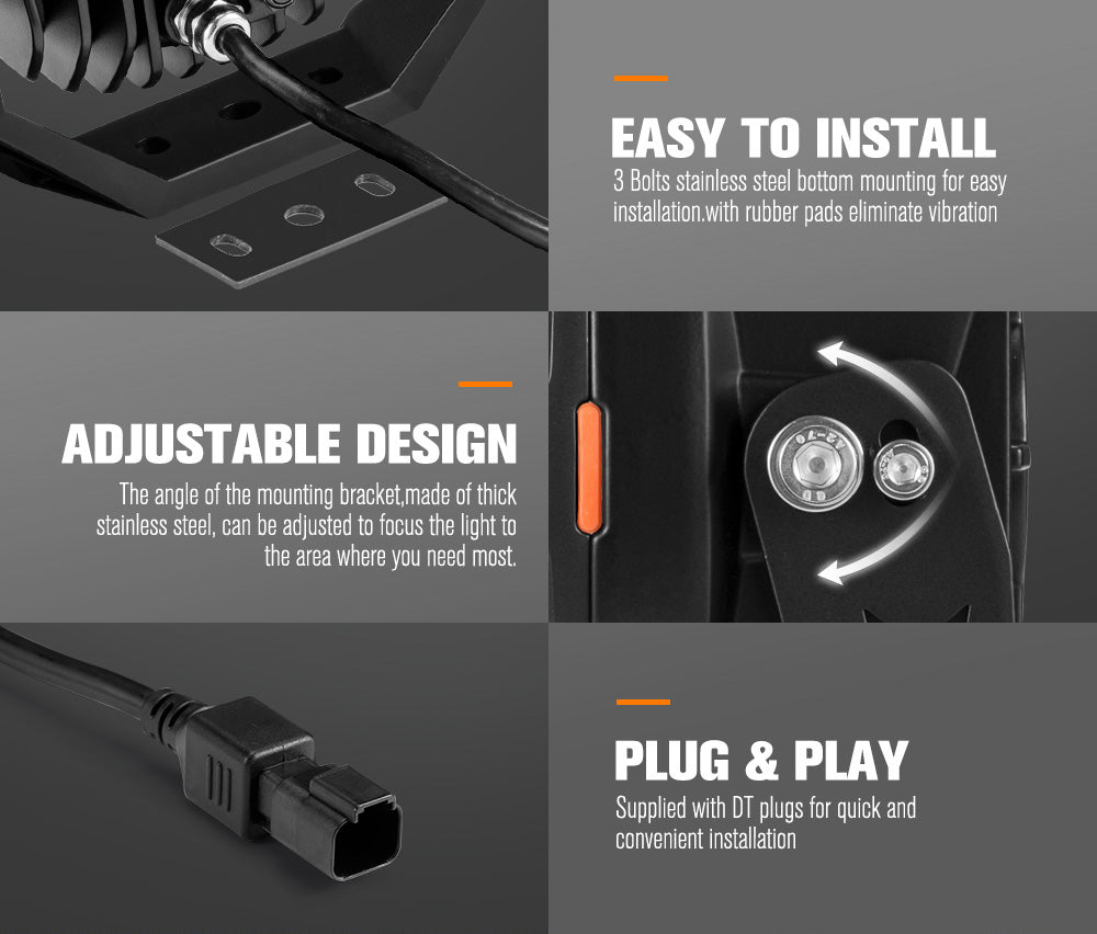 Iconic Series Pair 9inch Osram LED Driving Light 1Lux @1,442m 18,672Lumens