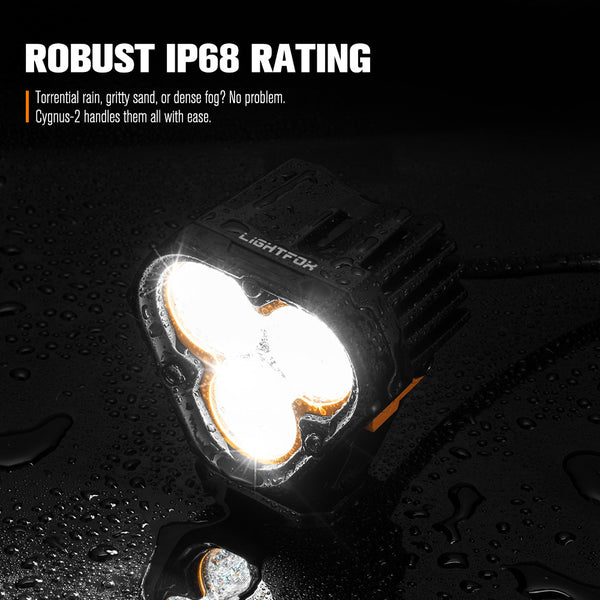 LIGHTFOX Pair 3inch Cygnus-3 Osram LED Pod Lights w/ 3 pin DT Connector 1Lux@360m 3,236LM
