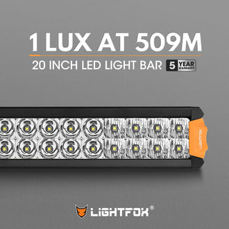 Rigel Series 20inch Osram LED Light Bar 1Lux @ 509m 15,096 Lumens